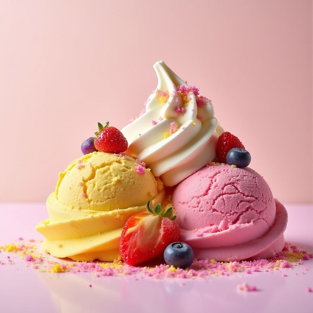 Colorful Australian artisan ice cream